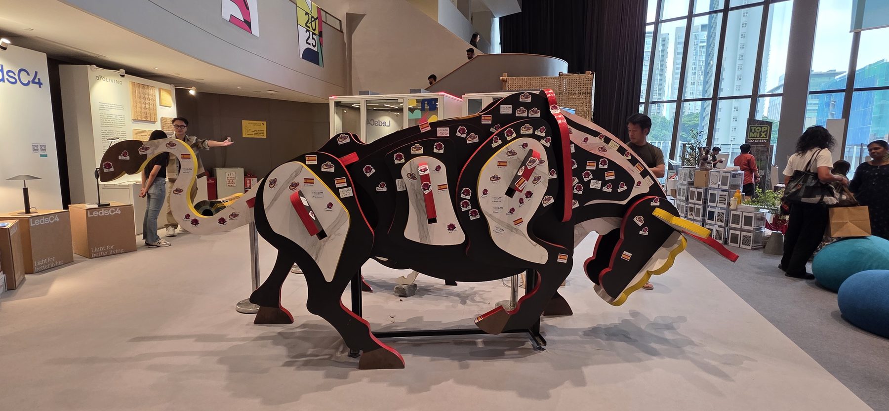 The Neolith Bull installation at REKA Design Week 2025