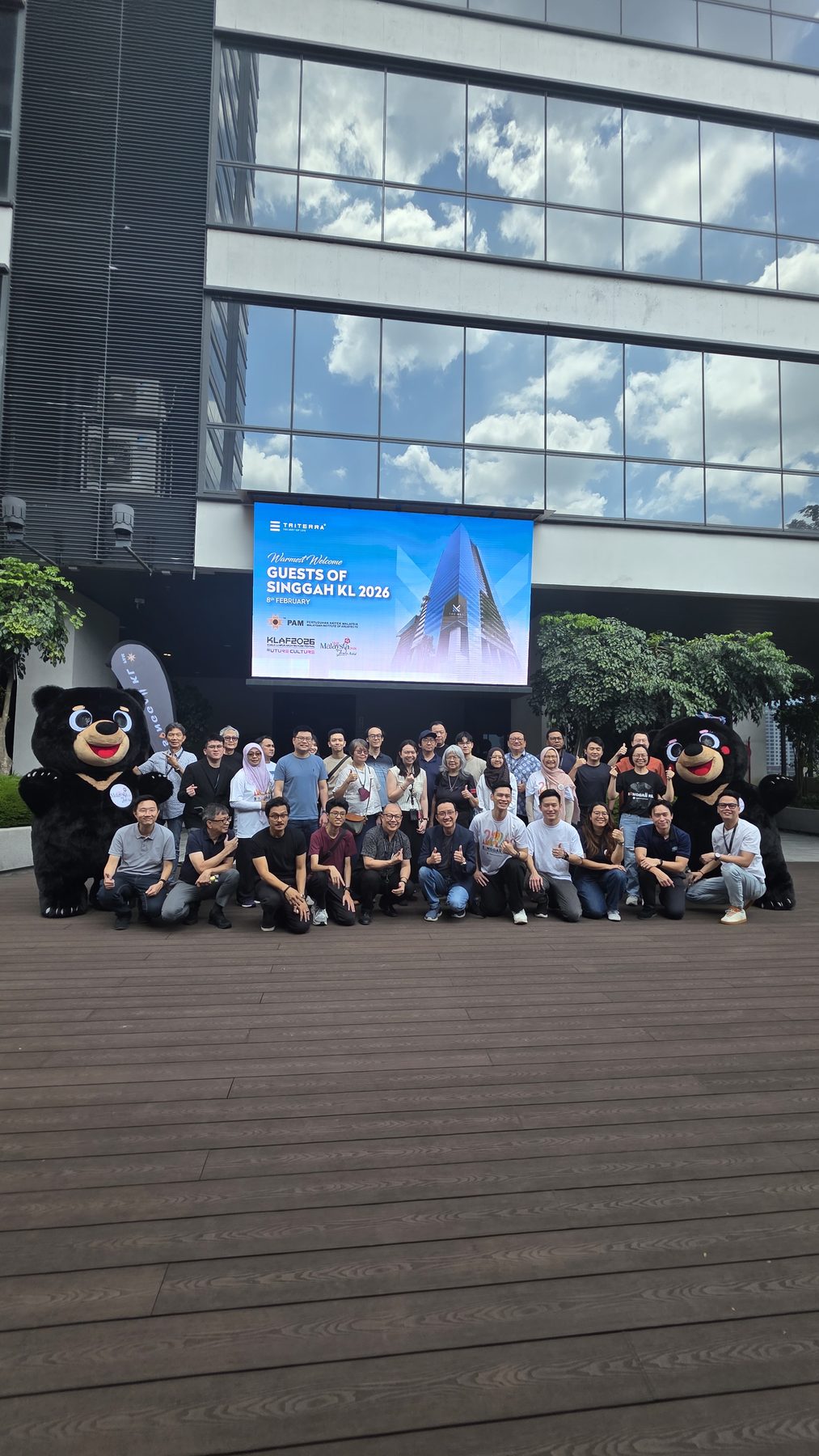Participants gathered during the SinggahKL 2026 tour